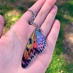 Butterfly wing keychain